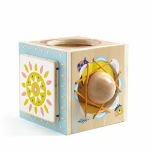 Djeco, BabyBox, Scatola delle Scoperte in Legno per lo Sviluppo Sensoriale -