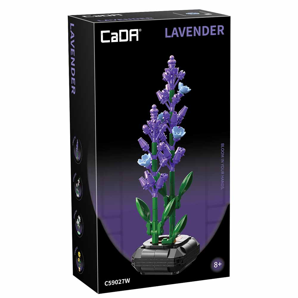 Cada, Fiore Lavanda Set Costruzione 205 Pezzi