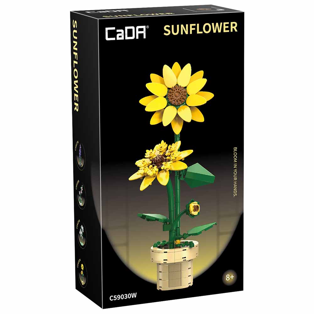 Cada, Fiore Girasole, Set Costruzione 187 Pezzi