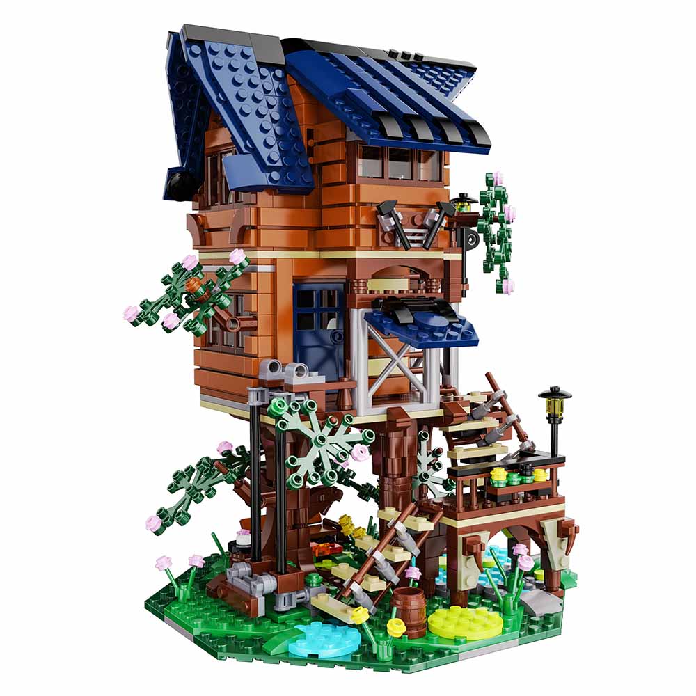 Cada, Four Seasons Story Tree House con Luci LED, Set Costruzione 1155 Pezzi