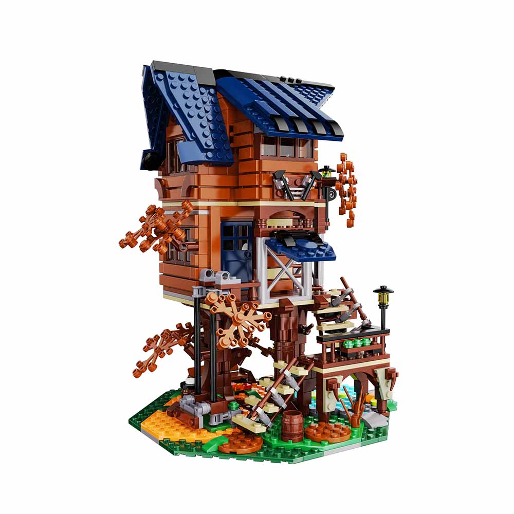 Cada, Four Seasons Story Tree House con Luci LED, Set Costruzione 1155 Pezzi