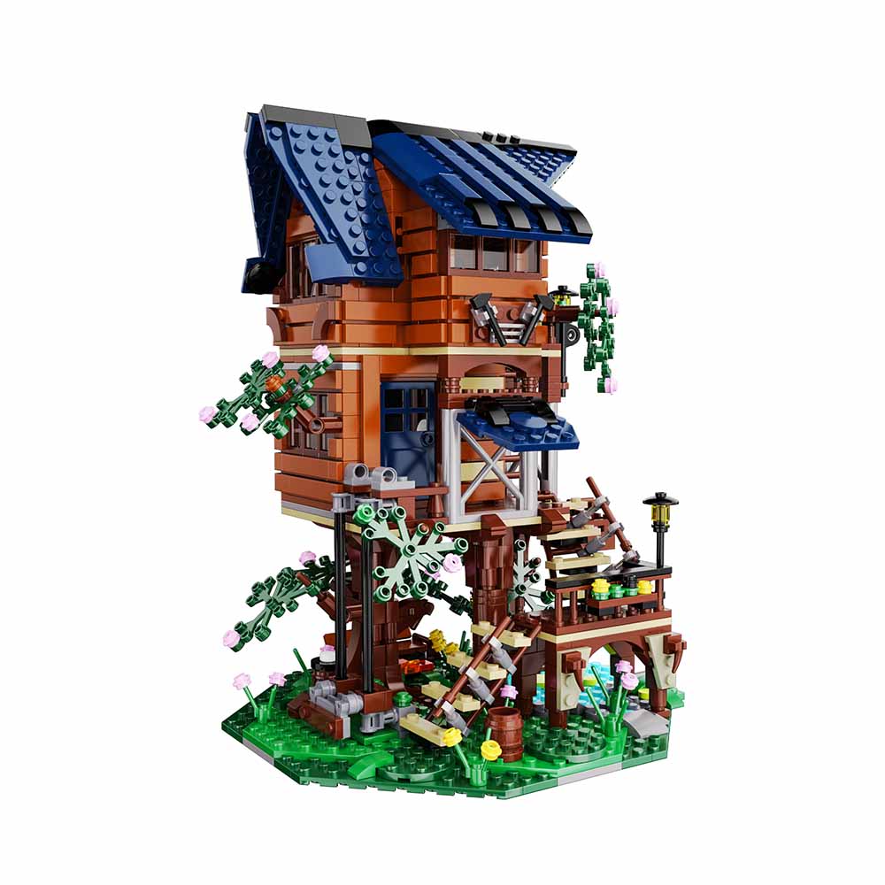 Cada, Four Seasons Story Tree House con Luci LED, Set Costruzione 1155 Pezzi