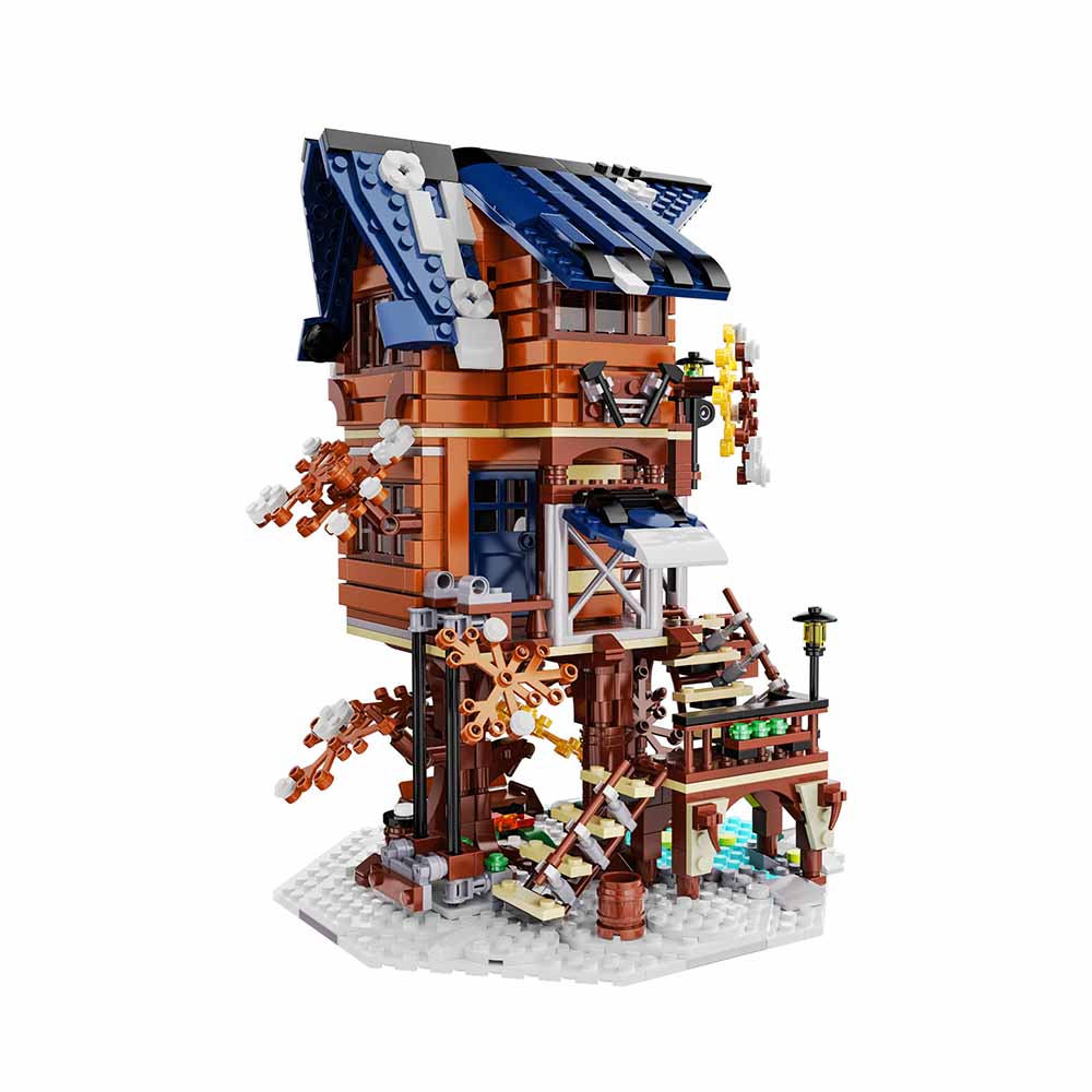 Cada, Four Seasons Story Tree House con Luci LED, Set Costruzione 1155 Pezzi
