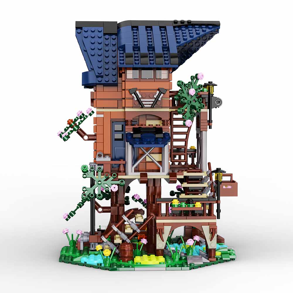 Cada, Four Seasons Story Tree House con Luci LED, Set Costruzione 1155 Pezzi