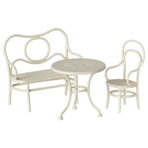 Maileg, Set Tavolo Caffè, Topo, Piccolo - Bianco