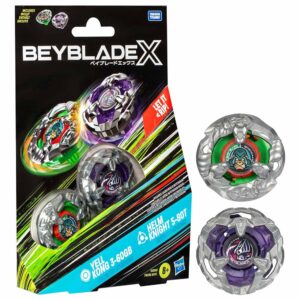 Hasbro Beyblade X Top Dual, Solo Trottola, Yell Kong 3-60GB And Helm Knight 5-80T