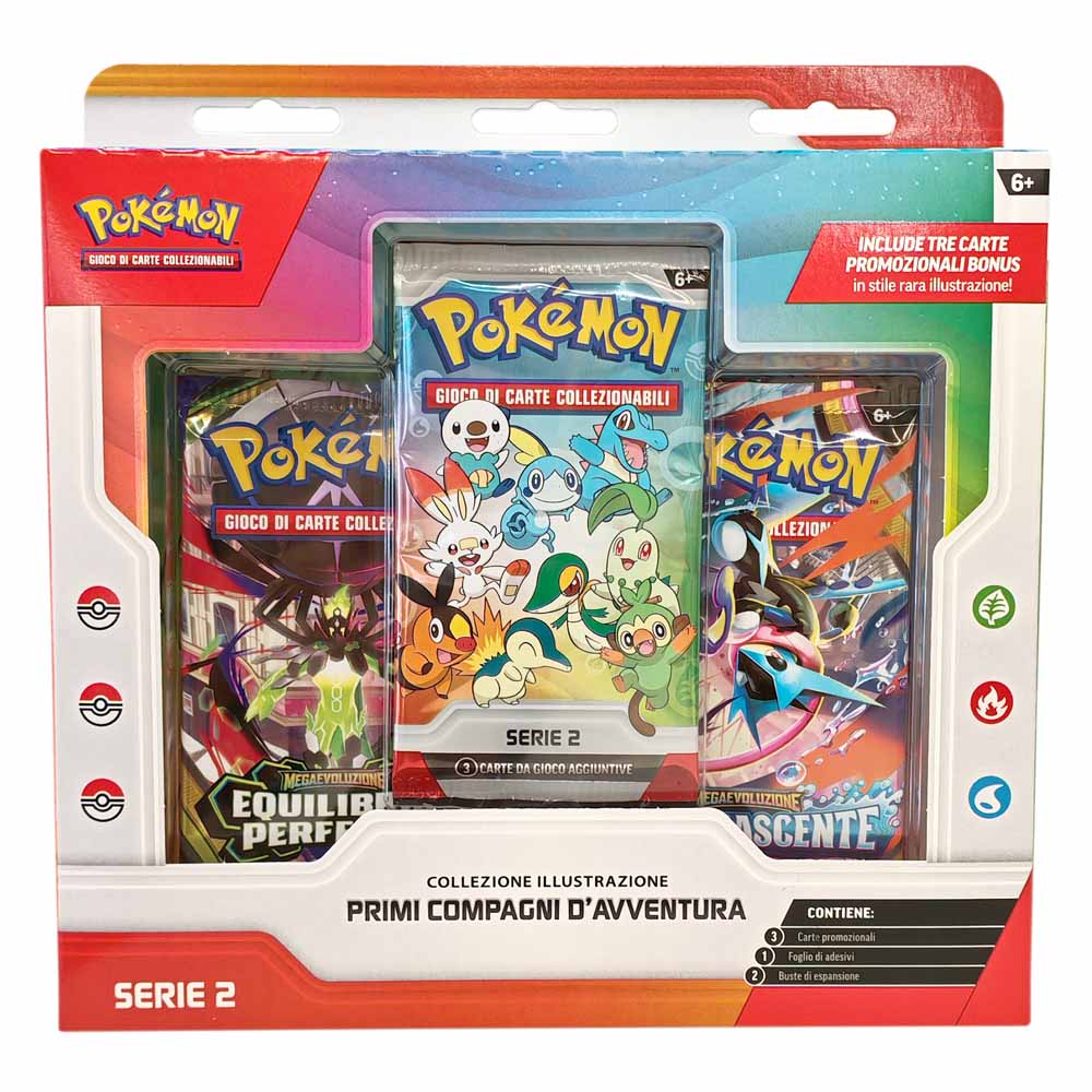 Pokemon Collezione Illustrazione Primi Compagni di Avventura Serie 2 (IT)