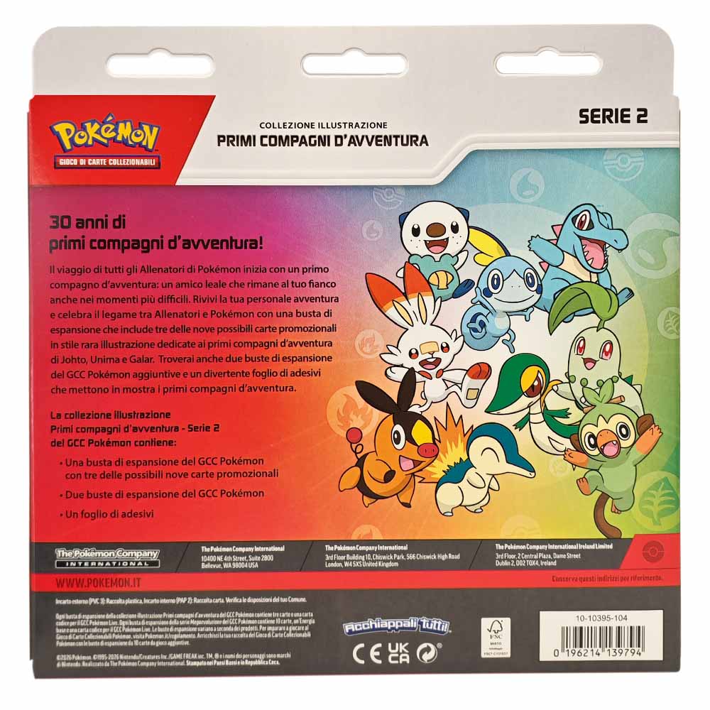 Pokemon Collezione Illustrazione Primi Compagni di Avventura Serie 2 (IT)