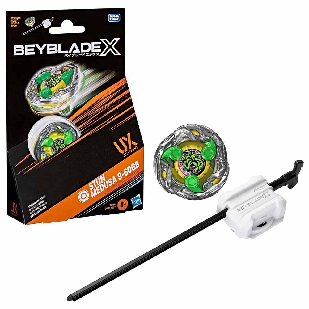 Hasbro Beyblade X, Trottola Con Lanciatore, Stun Medusa 9-60GB