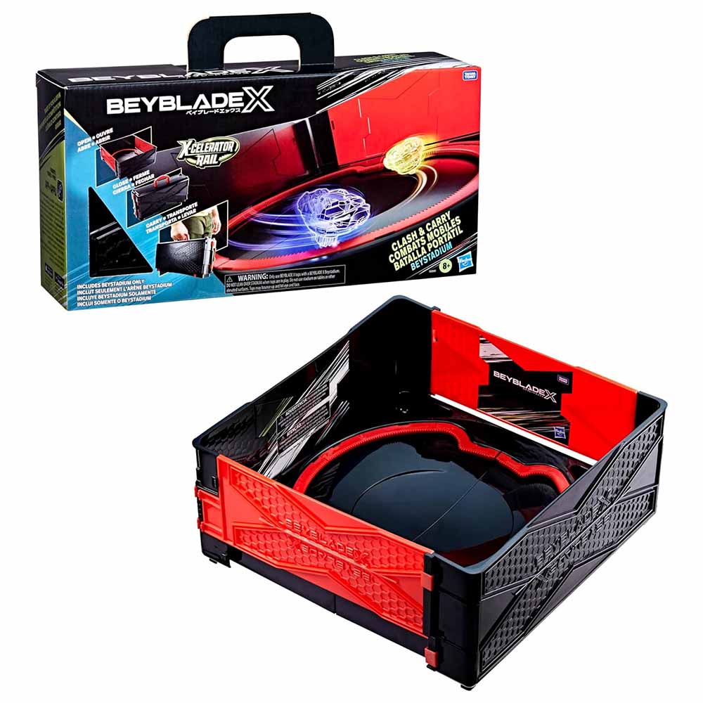 Hasbro Arena Di Battaglia Beyblade X Clash And Carry Spring Stadium