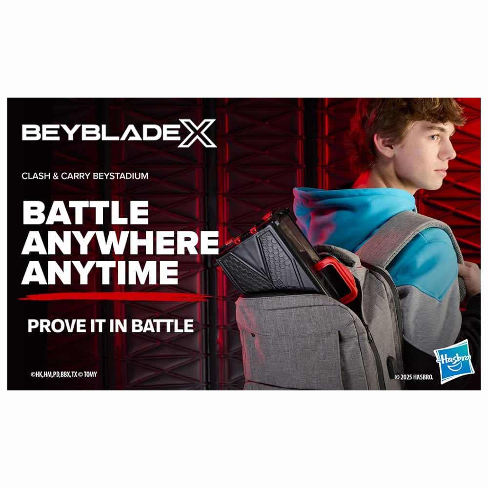 Hasbro Arena Di Battaglia Beyblade X Clash And Carry Spring Stadium