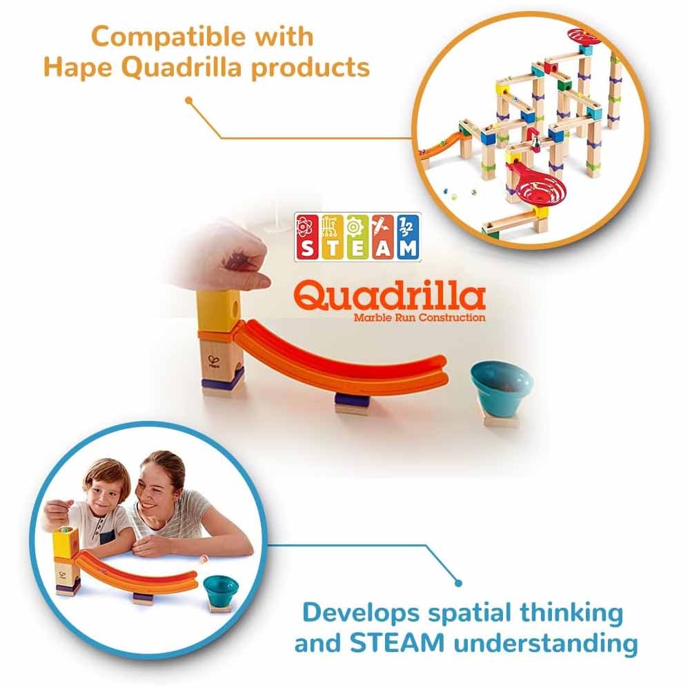 Hape Set Espansione Pista Delle Biglie Mega Trampolino