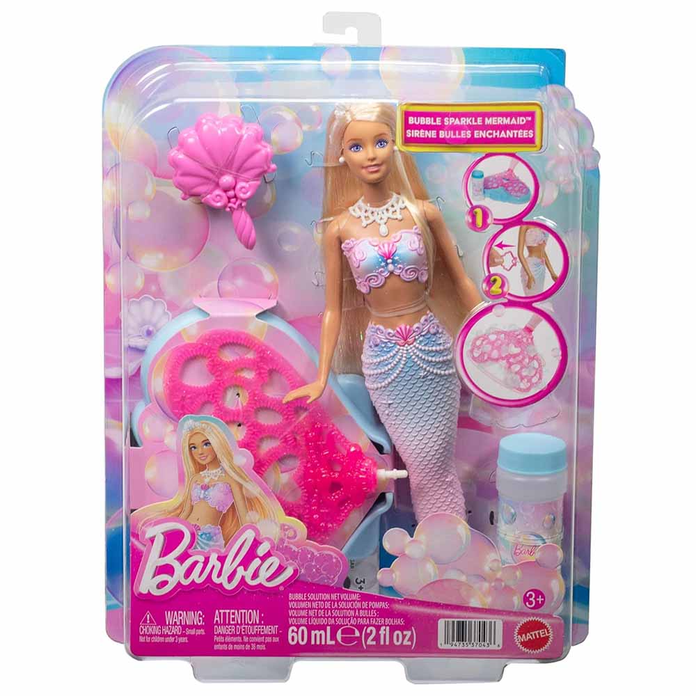 Mattel Barbie Sirenetta Magiche Bolle Di Sapone