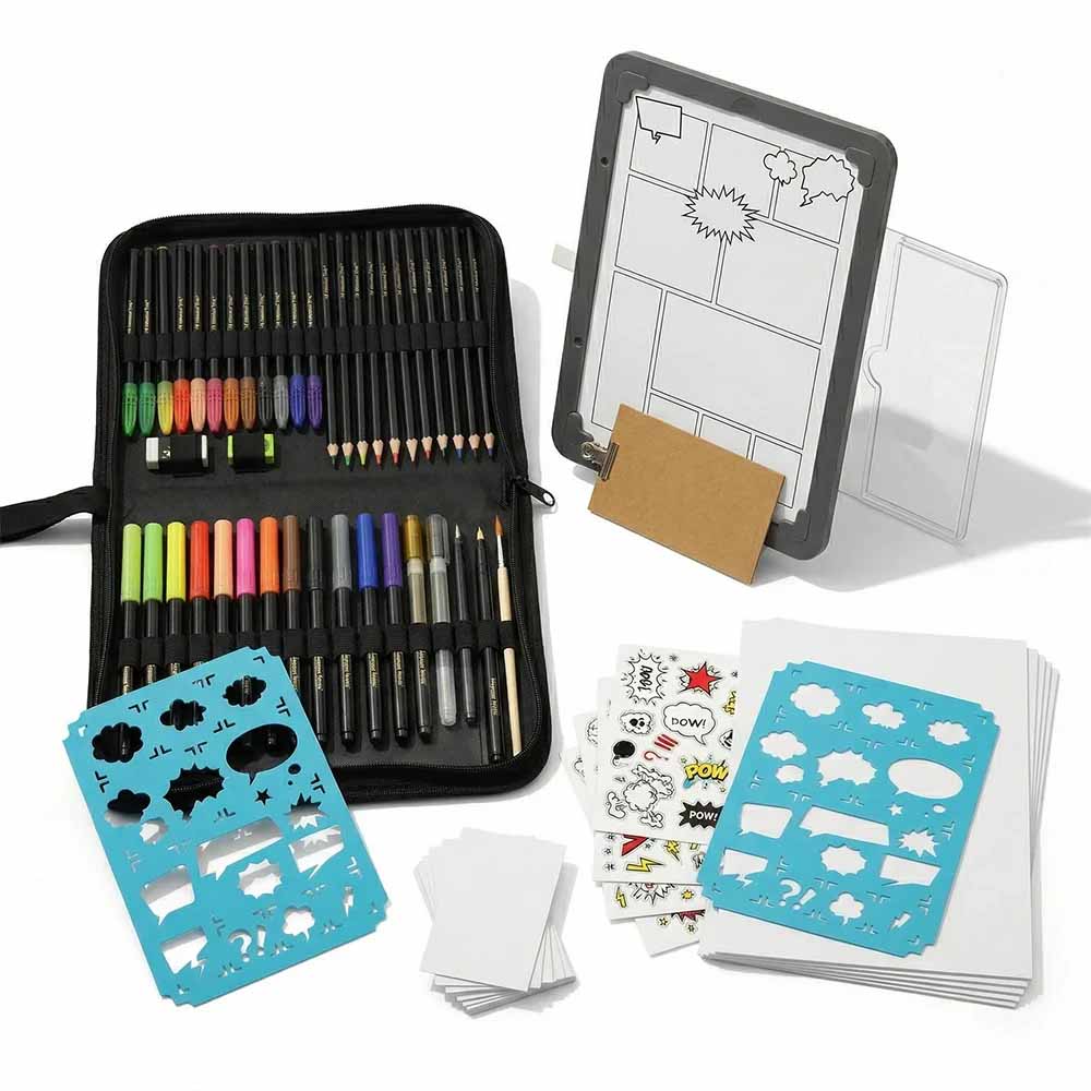 Buki Tablet Luminoso 3 In 1, Studio Creativo Professionale per Disegno Manga e Flipbook