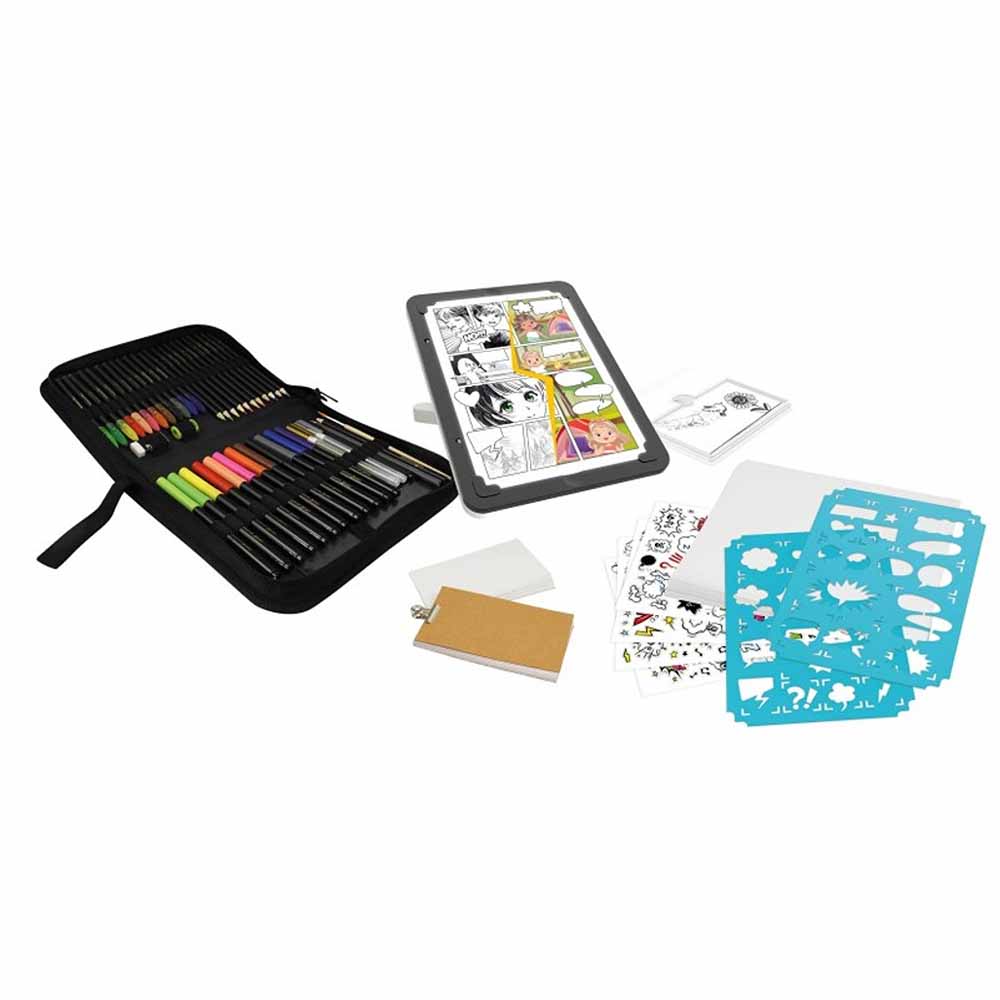 Buki Tablet Luminoso 3 In 1, Studio Creativo Professionale per Disegno Manga e Flipbook