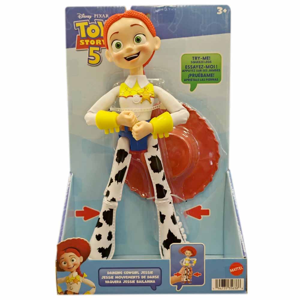 Mattel Toy Story 5, Jessie Cowgirl Articolata 30 cm con Funzione Danzante Meccanica