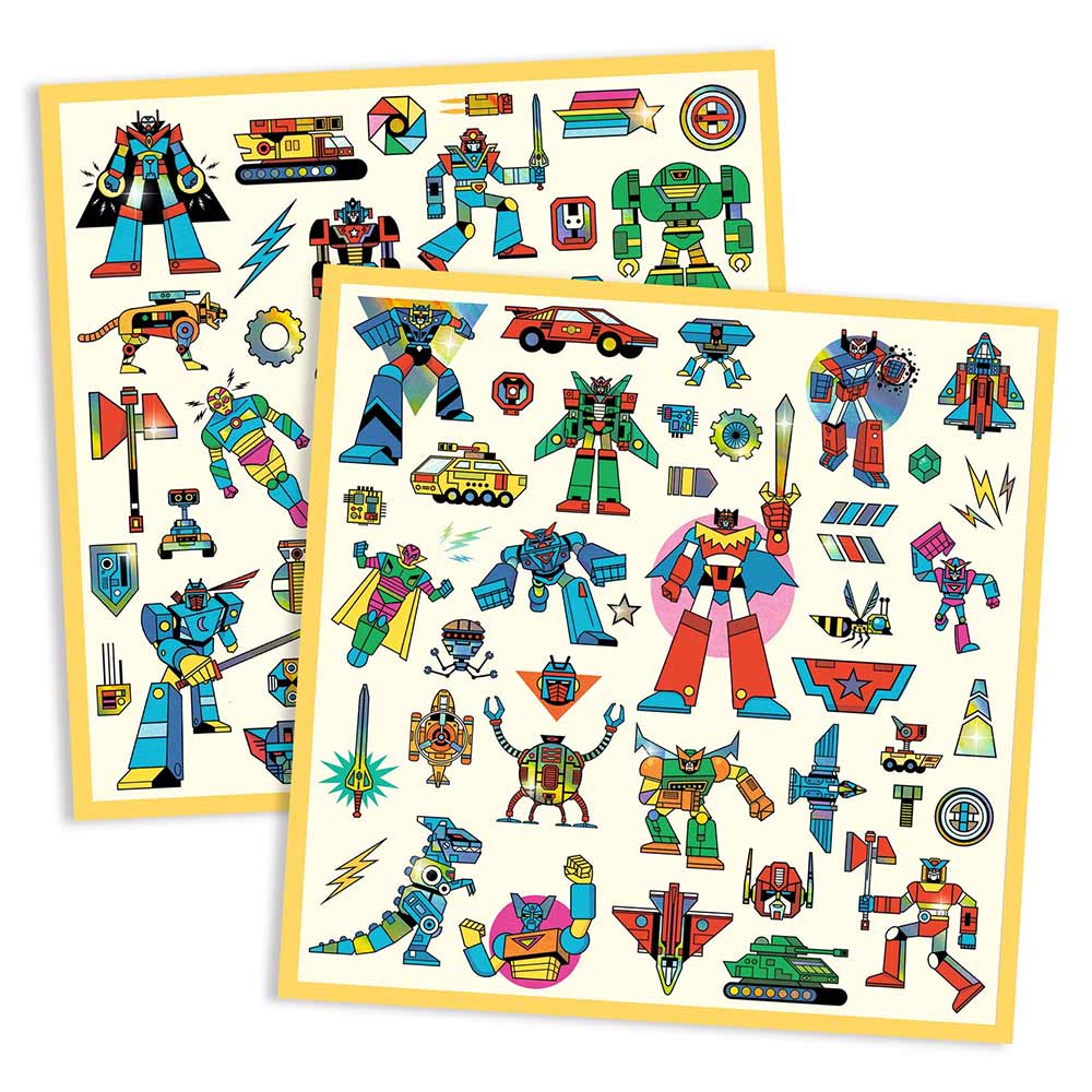Djeco 160 Stickers Robots