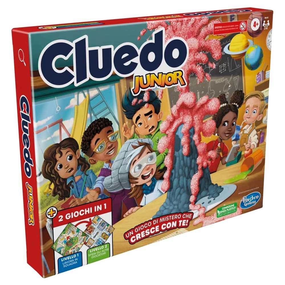 Hasbro Cluedo Junior, Gioco da Tavolo Evolutivo con Doppio Livello di Sfida
