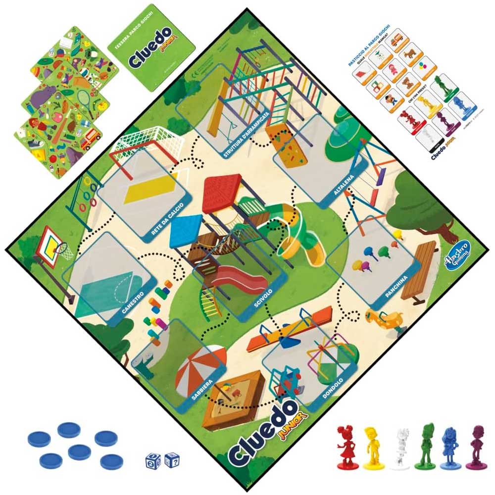 Hasbro Cluedo Junior, Gioco da Tavolo Evolutivo con Doppio Livello di Sfida