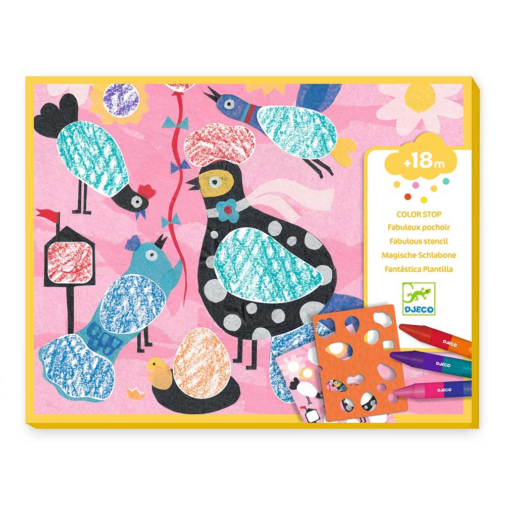 Djeco Colouring, Birdie & Co