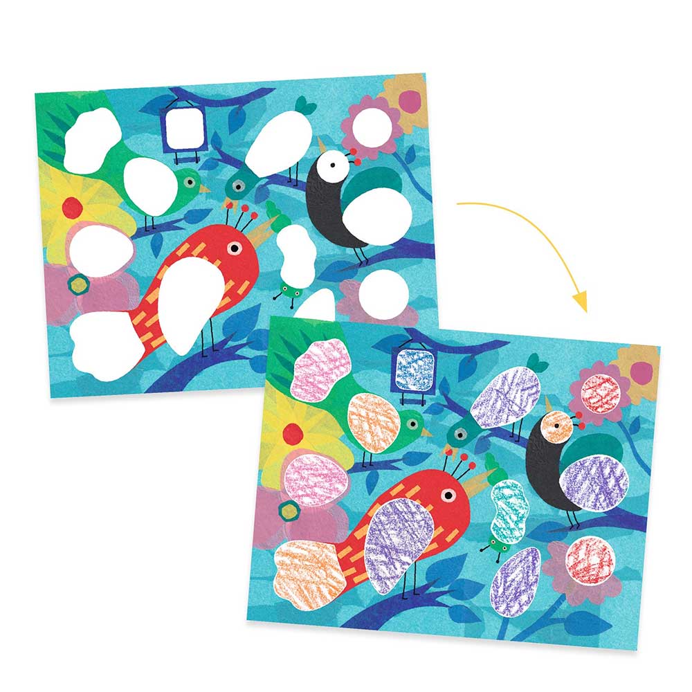 Djeco Colouring, Birdie & Co