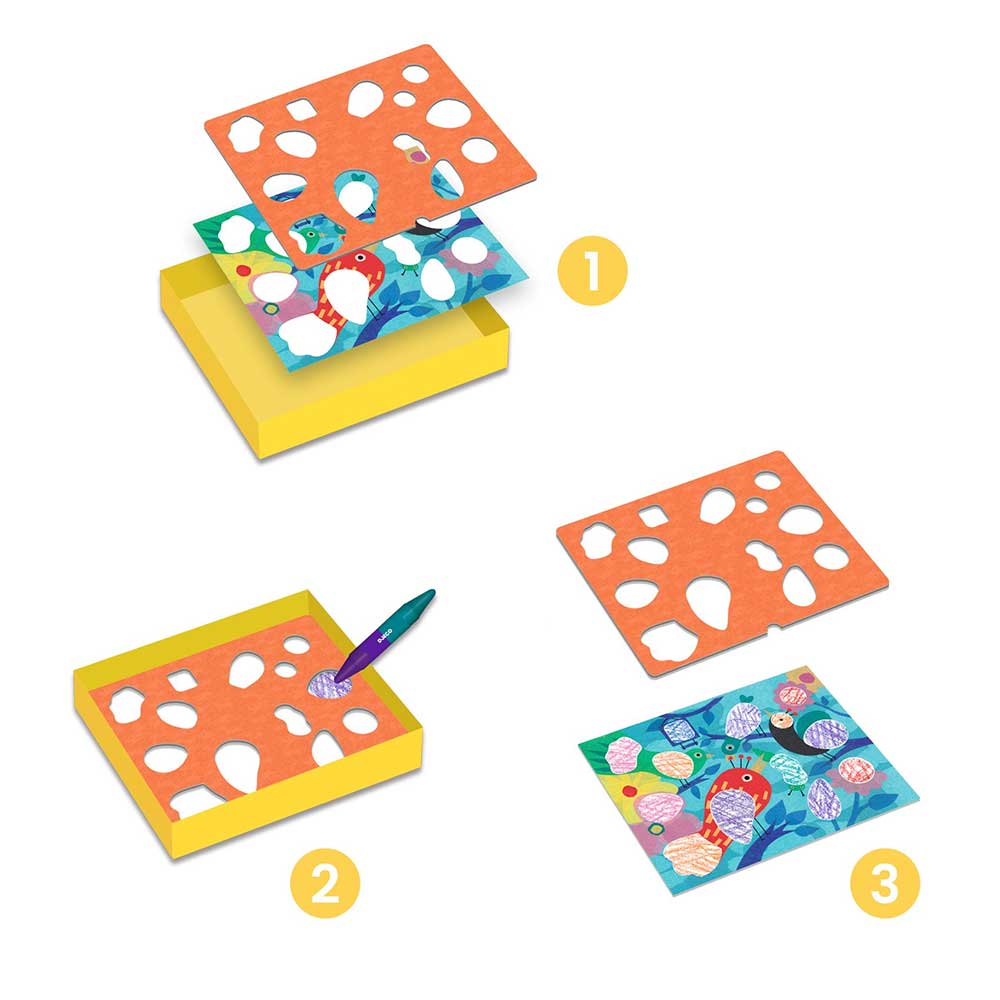 Djeco Colouring, Birdie & Co