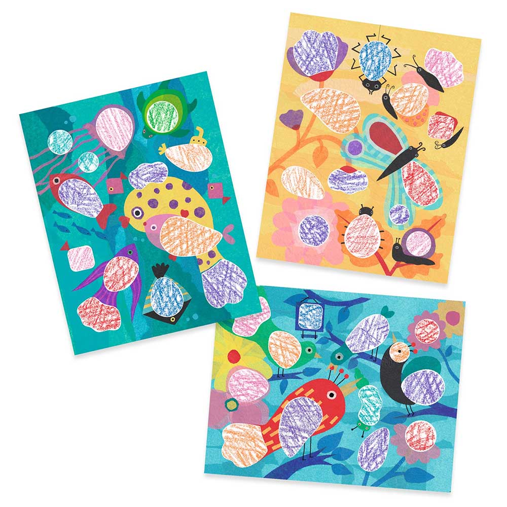 Djeco Colouring, Birdie & Co