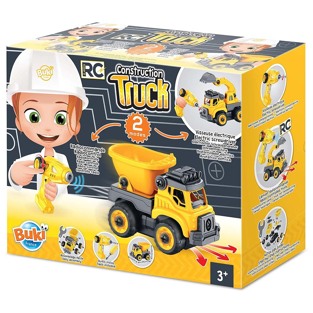 Buki Camion Da Cantiere RC Monta e Smonta Con Avvitatore