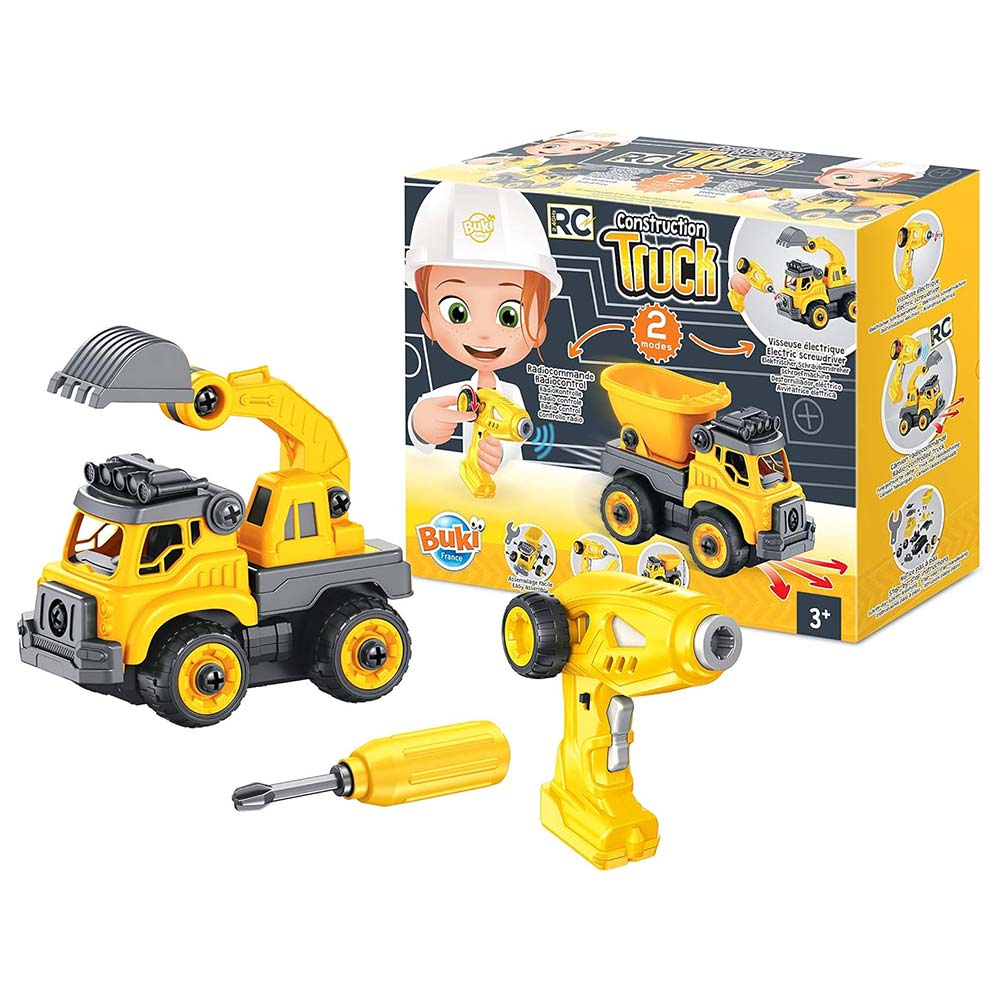 Buki Camion Da Cantiere RC Monta e Smonta Con Avvitatore