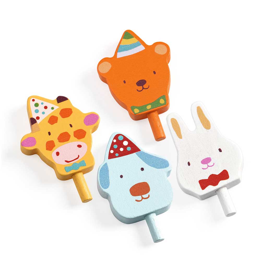 Djeco Happy Birthday - Set per Decorare la Rainbow Cake