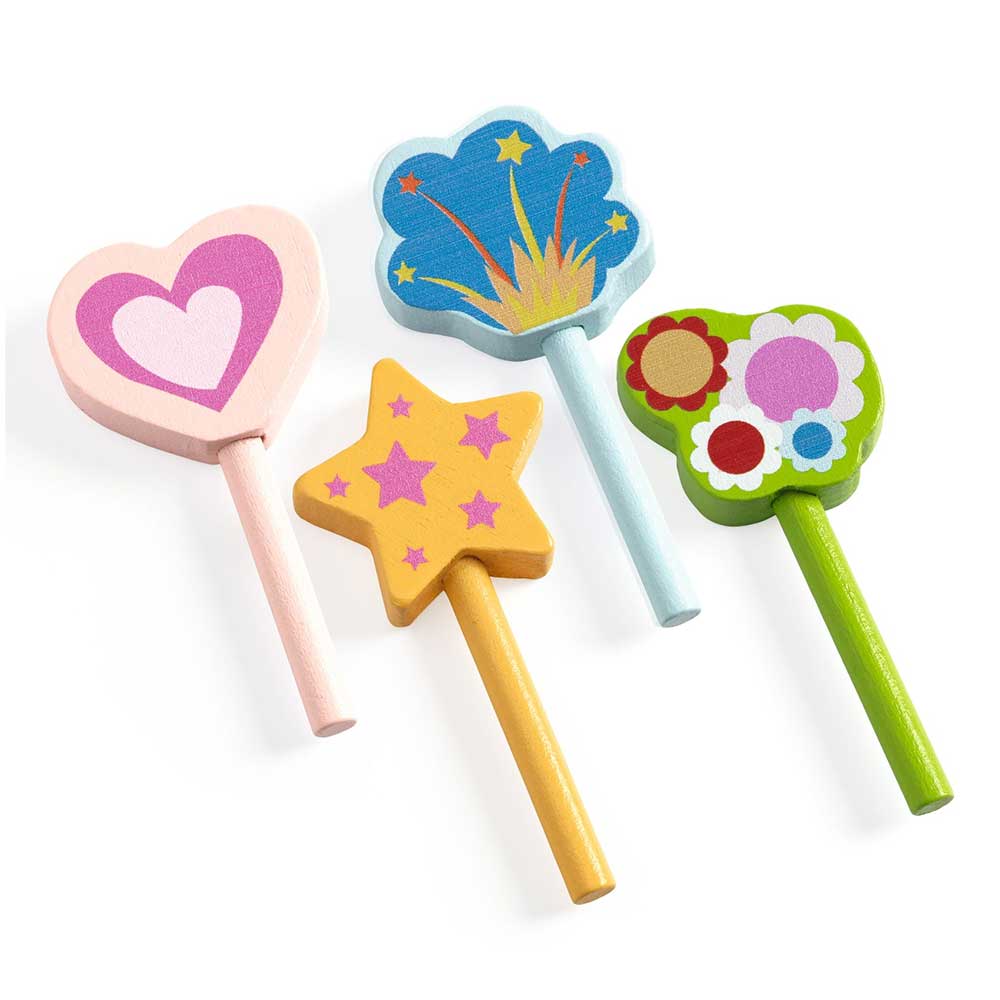 Djeco Happy Birthday - Set per Decorare la Rainbow Cake