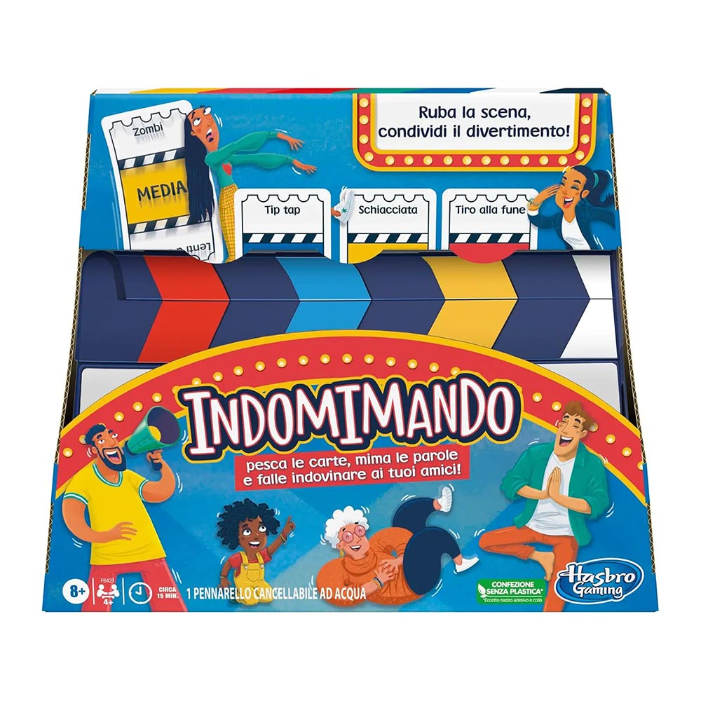 Hasbro Indomimando, Gioco di Società dei Mimi con Timer Interattivo