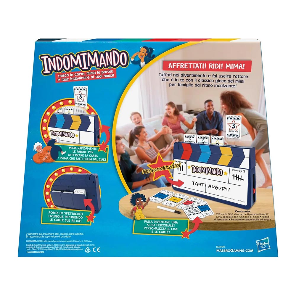 Hasbro Indomimando, Gioco di Società dei Mimi con Timer Interattivo