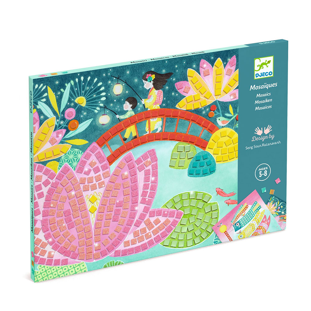 Djeco Mosaico Kyoto Kit Creativo con Adesivi