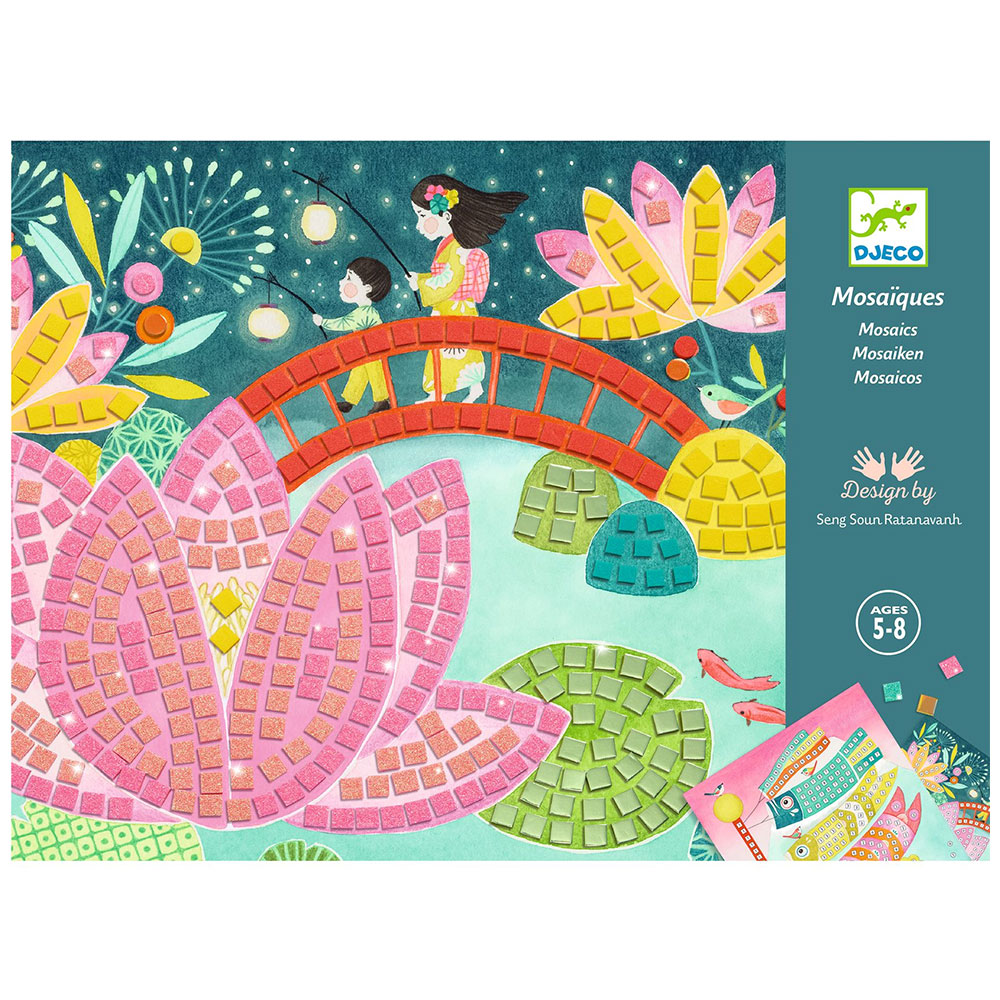 Djeco Mosaico Kyoto Kit Creativo con Adesivi