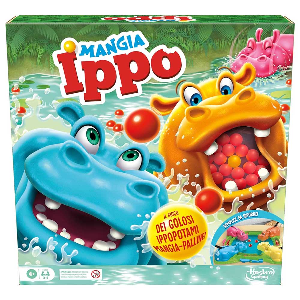 Hasbro Mangia Ippo, Gioco da Tavolo Classico di Azione e Rapidità