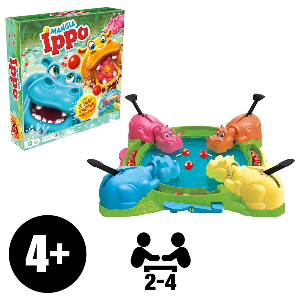 Hasbro Mangia Ippo, Gioco da Tavolo Classico di Azione e Rapidità