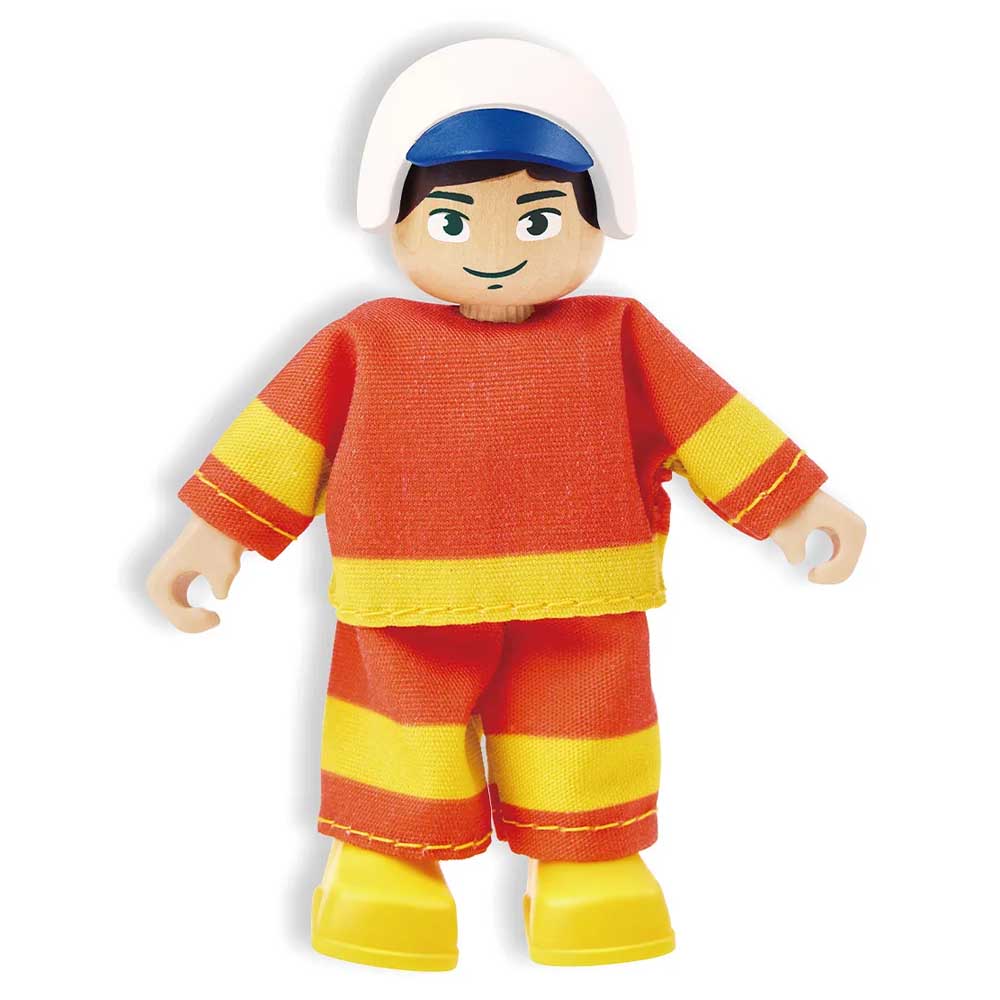Hape Elicottero di Soccorso In Legno con Verricello e Personaggio