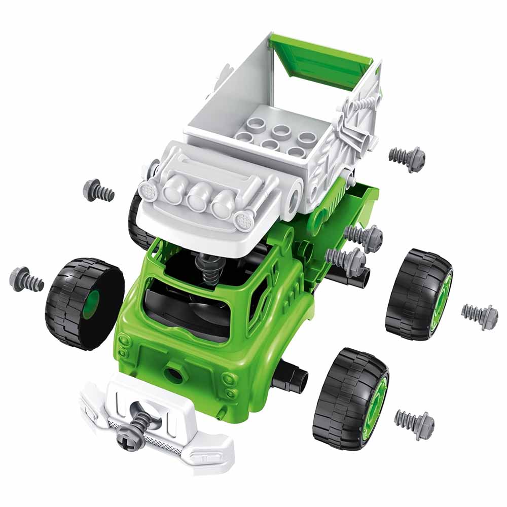 Buki Camion Dei Rifiuti RC Monta e Smonta Con Avvitatore