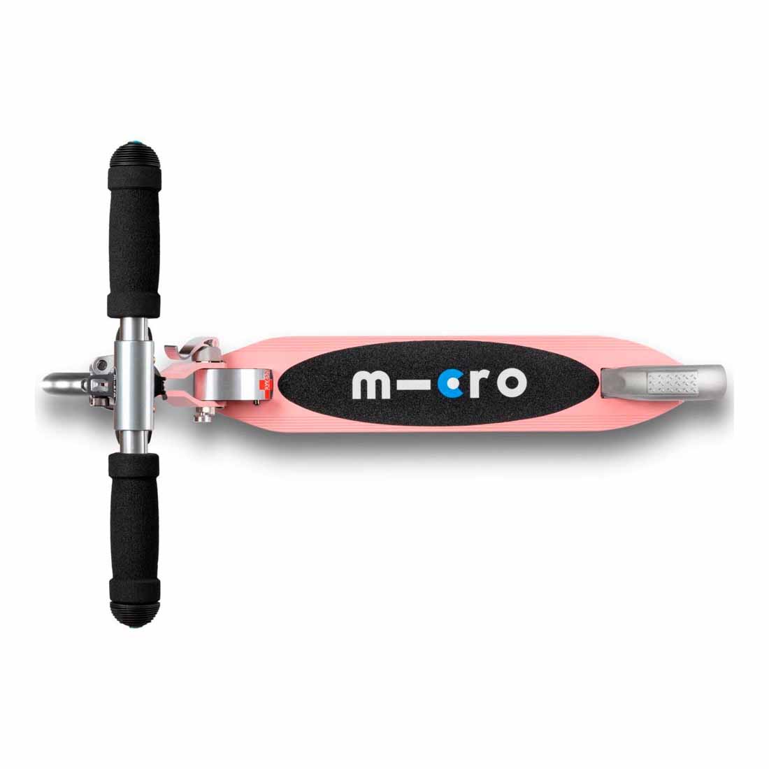 Micro Monopattino Pieghevole, Portata 100Kg, Sprite Led Rosa Neon