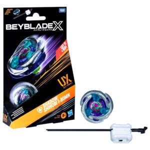 Hasbro Beyblade X, Trottola Con Lanciatore, UX Shadow Shinobi 1-80MN