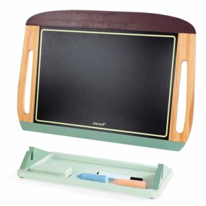Janod Lavagna da Tavolo Double-Face Portatile in Legno