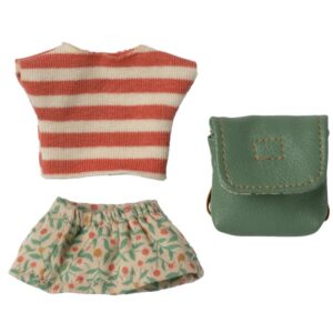 Maileg Vestiti e Borsa, Topo Sorella Maggiore - Verde