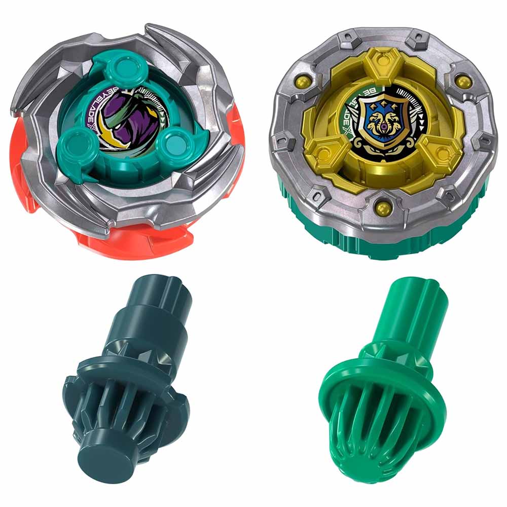 Hasbro Beyblade X, Set da Combattimento Arena Sneak Attack Con 2 Trottole e Lanciatori