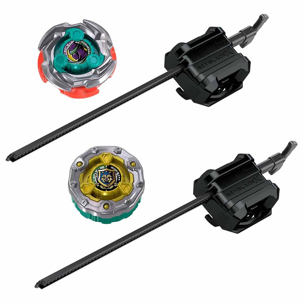 Hasbro Beyblade X, Set da Combattimento Arena Sneak Attack Con 2 Trottole e Lanciatori