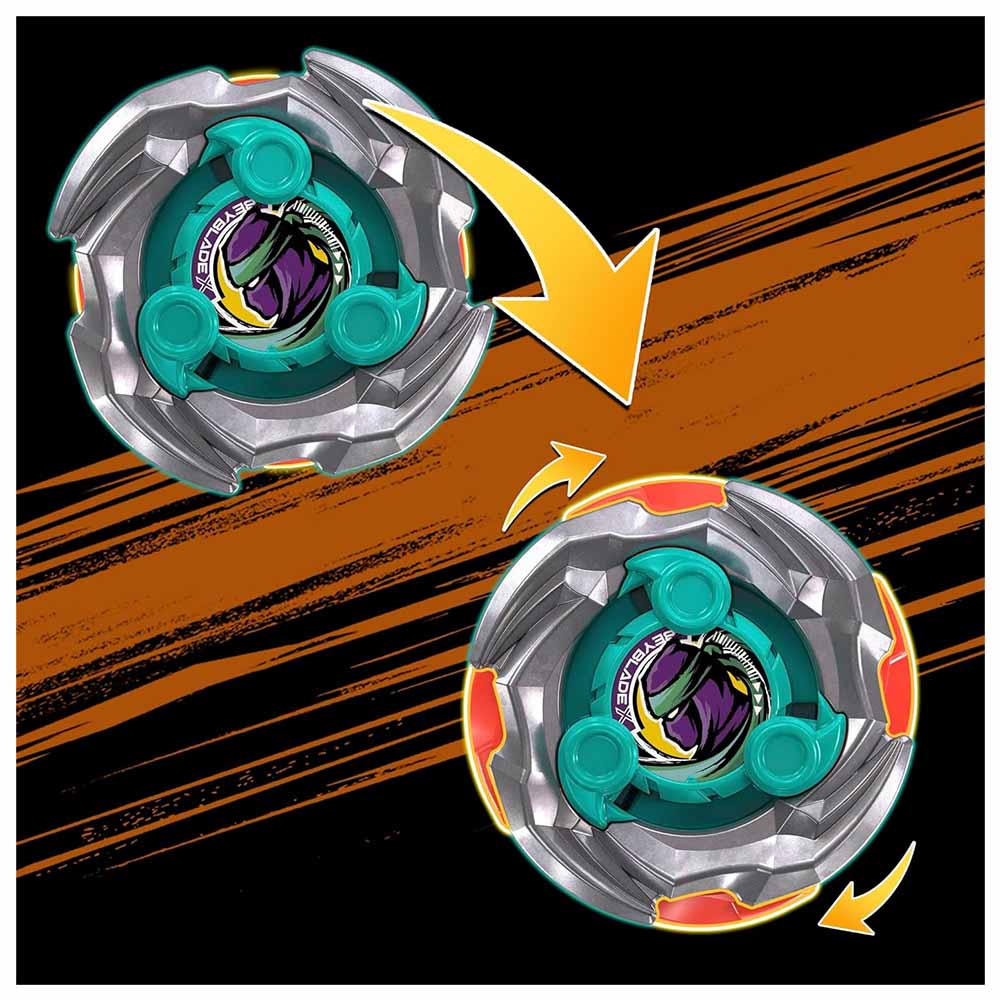 Hasbro Beyblade X, Set da Combattimento Arena Sneak Attack Con 2 Trottole e Lanciatori