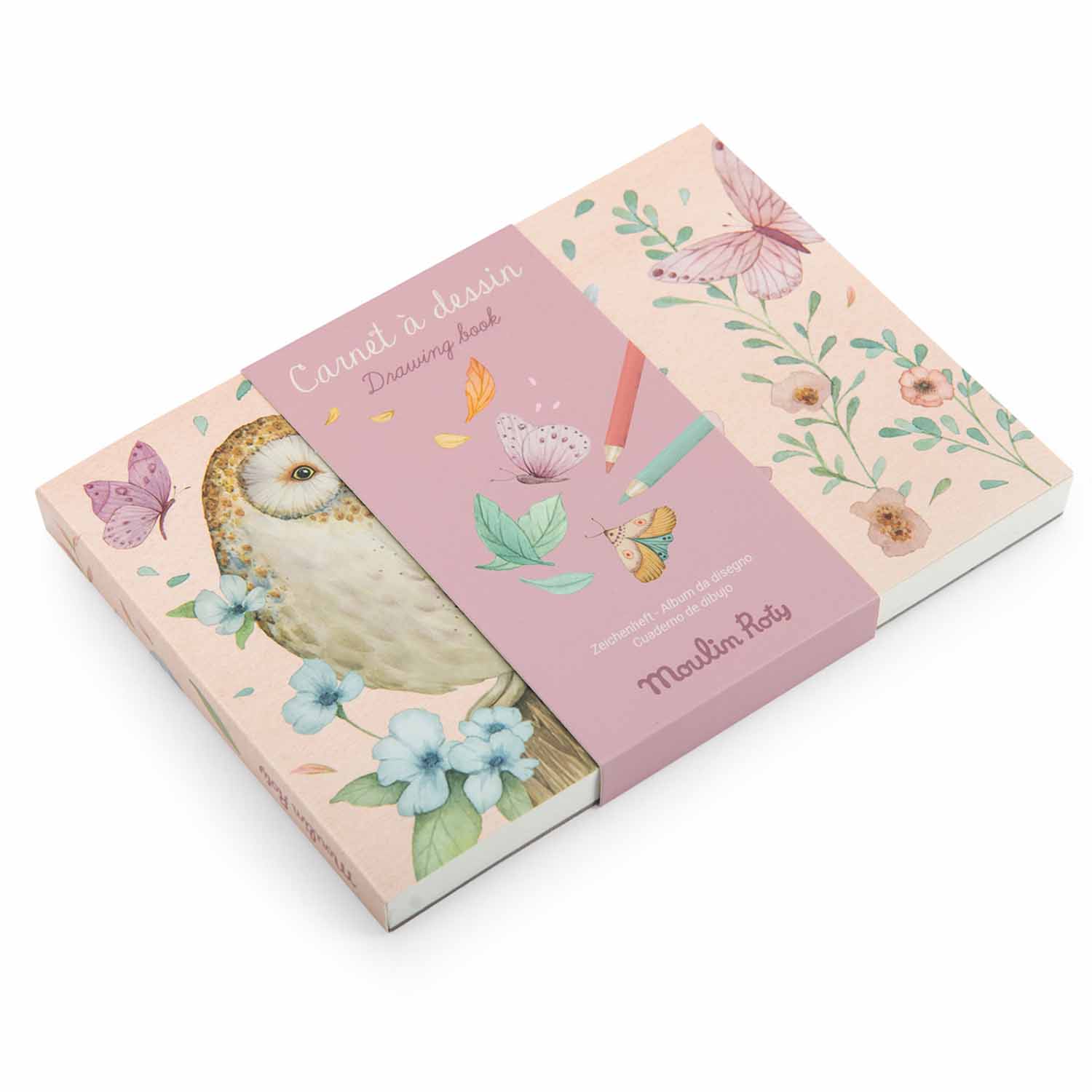 Moulin Roty, Album Quaderno Da Disegno 21x14,5 Cm Les Rosalies