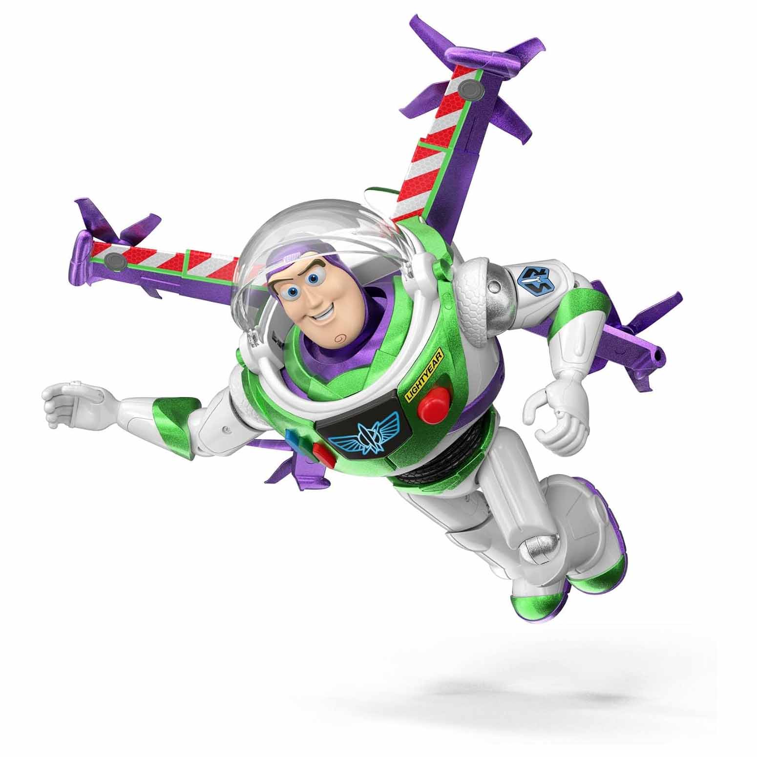 Mattel Toy Story 5, Buzz Lightyear Hi-Tech, Action Figure Interattiva con Modalità Volo + 35 Frasi In Italiano