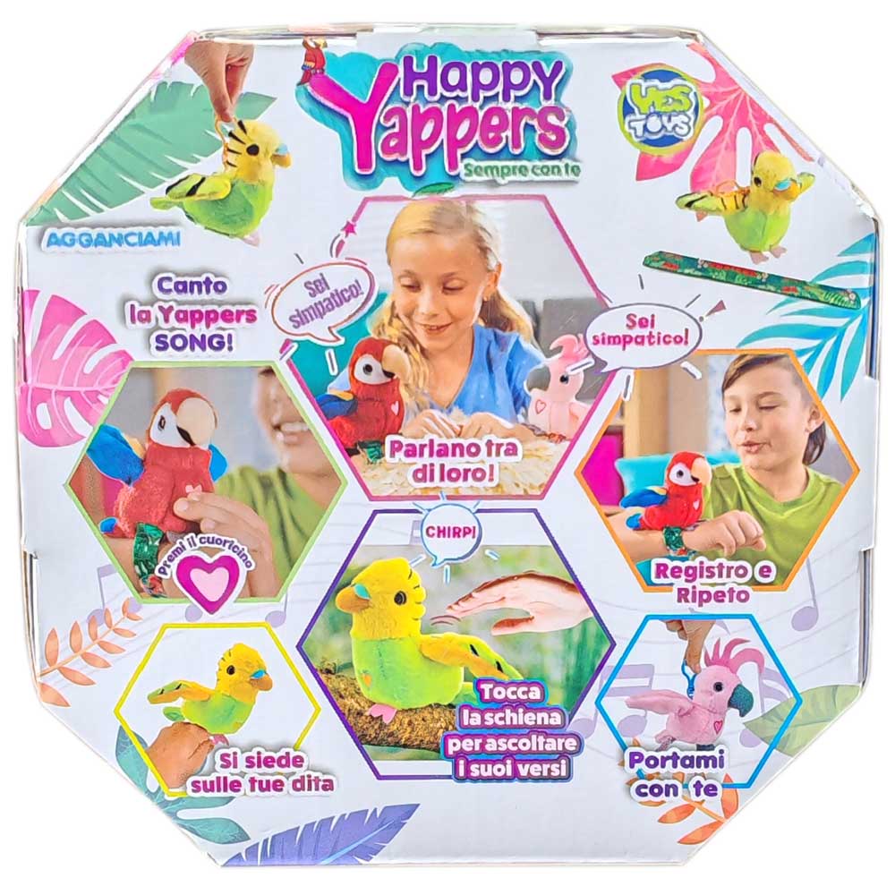 Yes Toys Happy Yappers Serie 2, Ripetono Cantano e Muovono le Ali