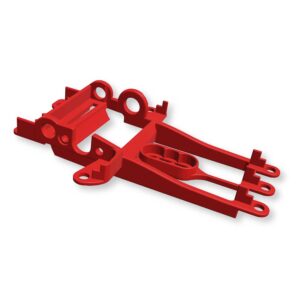 NSR Racing, Supporto Motore SW Extra Hard Rosso Offset 1.25mm Hypercar